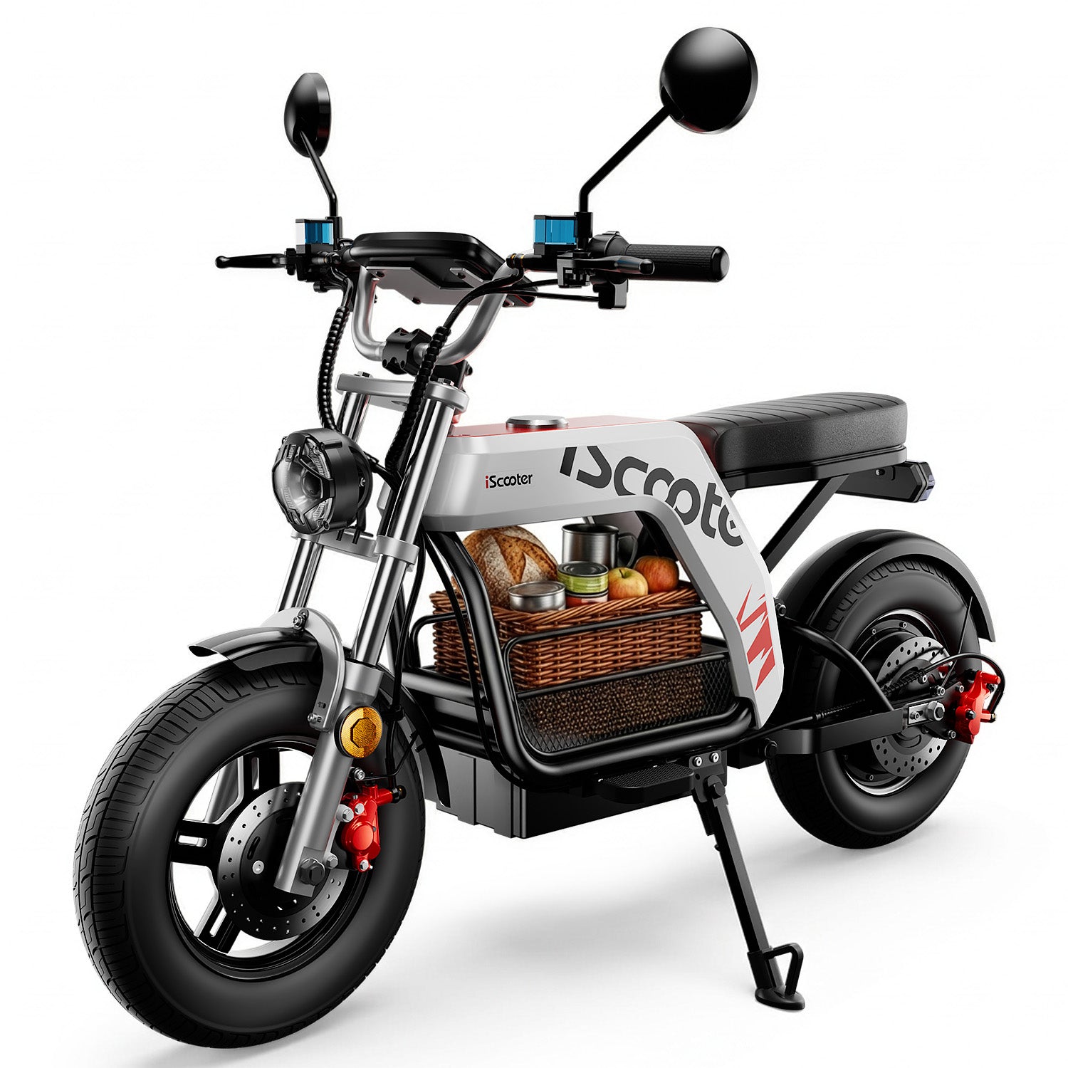 iScooter DX5Pro Electric Bike with Seat & Large Basket