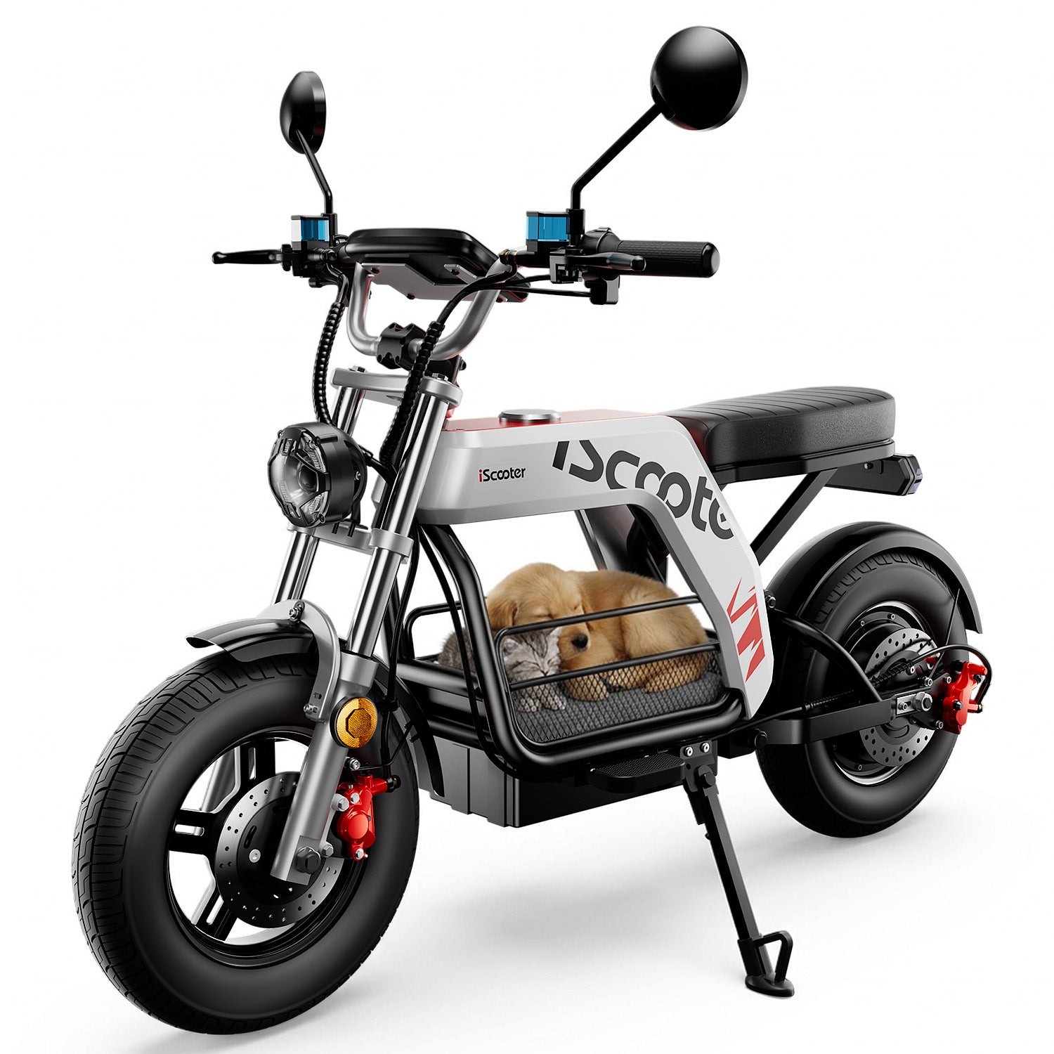 iScooter DX5Pro Electric Bike with Seat & Large Basket