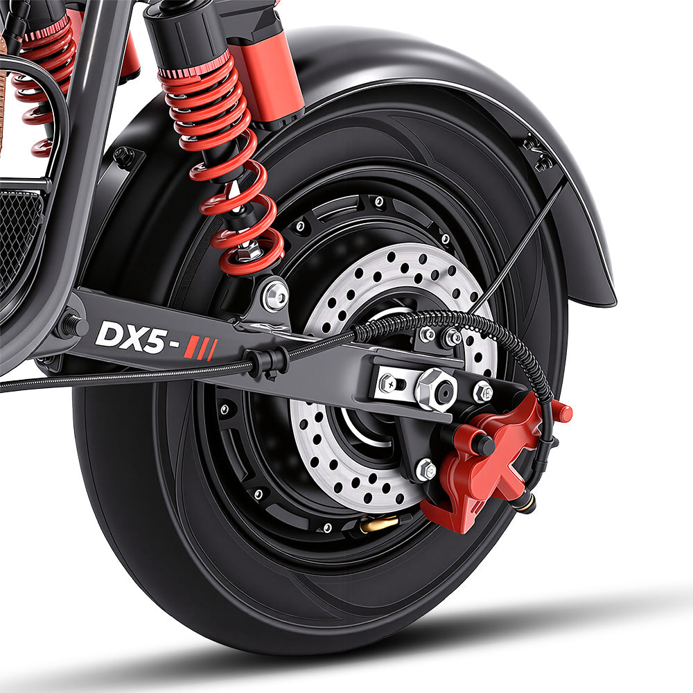 iScooter DX5 Electric Bike with Seat & Large Basket