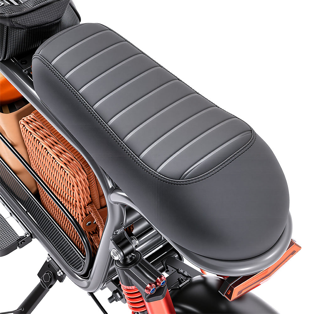 iScooter DX5 Electric Bike with Seat & Large Basket