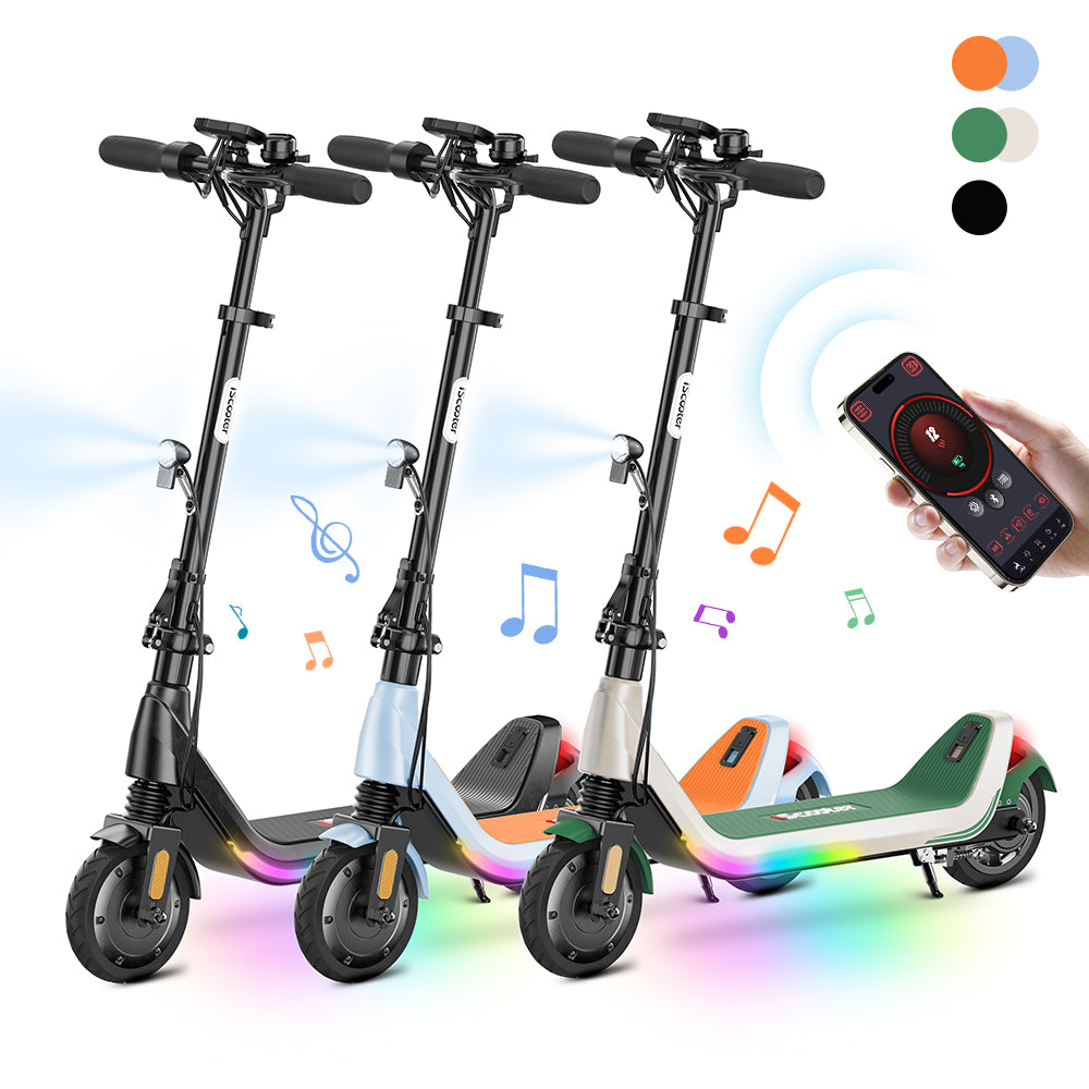 iScooter iK5 Kids Electric Scooter with Foldable & Front Spring Suspension