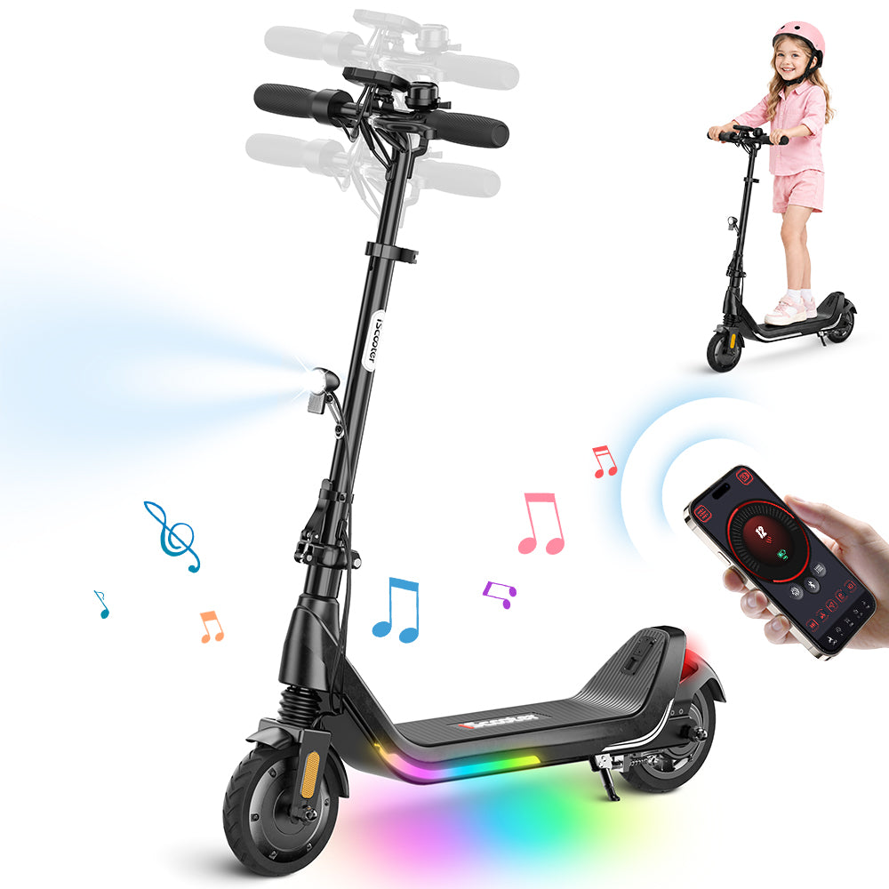 iScooter iK5 Kids Electric Scooter with Foldable & Front Spring Suspension