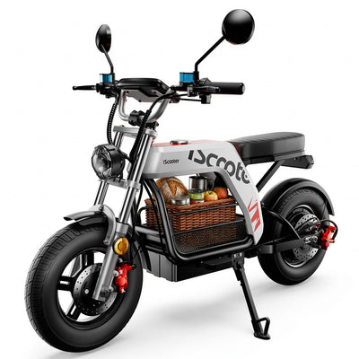 iScooter DX5Pro Electric Bike with Seat & Large Basket