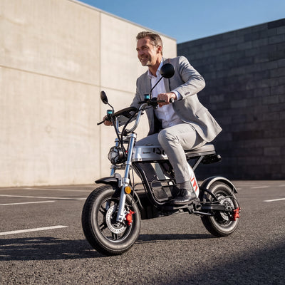 iScooter DX5Pro Electric Bike with Seat & Large Basket