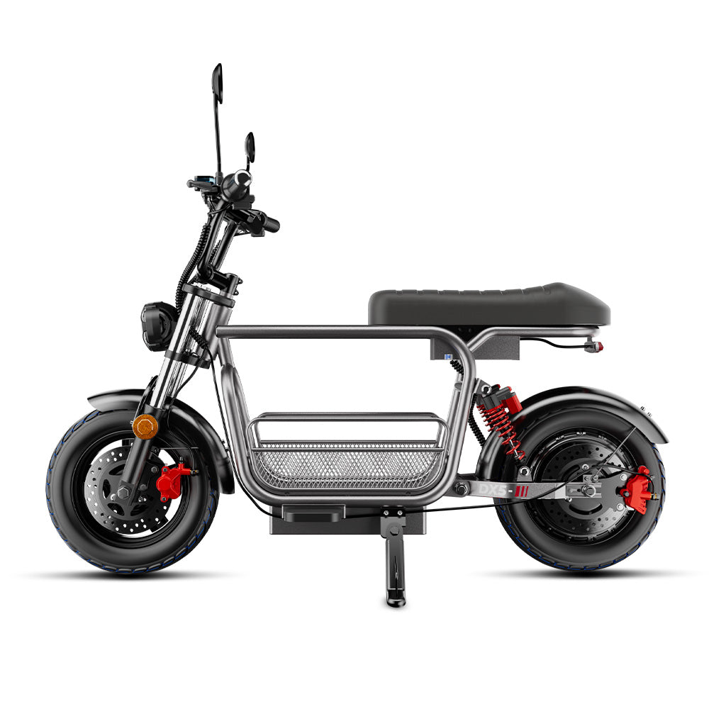 iScooter DX5 Electric Bike with Seat & Large Basket