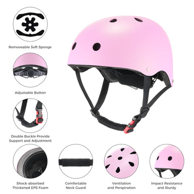 iScooter Pink Kids Stylish Helmet