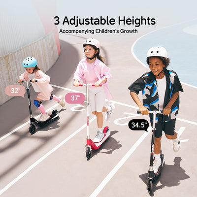 iScooter iK1S Kids Electric Scooter with Colorful Flashing Wheels