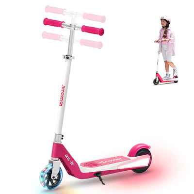 iScooter iK1S Kids Electric Scooter with Colorful Flashing Wheels
