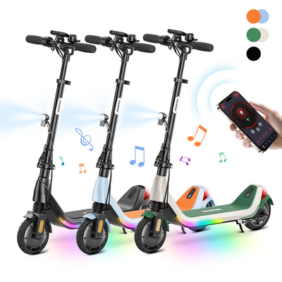 iScooter iK5 Kids Electric Scooter with Foldable & Front Spring Suspension