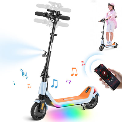 iScooter iK5 Kids Electric Scooter with Foldable & Front Spring Suspension